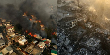 चिलीमा भीषण आगलागीबाट मृत्यु हुनेको संख्या ११२ पुग्यो, १४ हजार घर जले